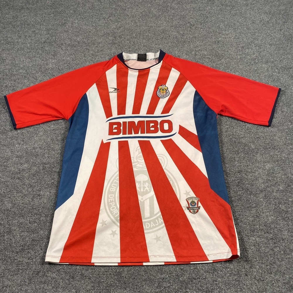 Guadalajara Soccer Jersey Chivas Bimbo Deportivo Mexico Drako Futbol Shirt